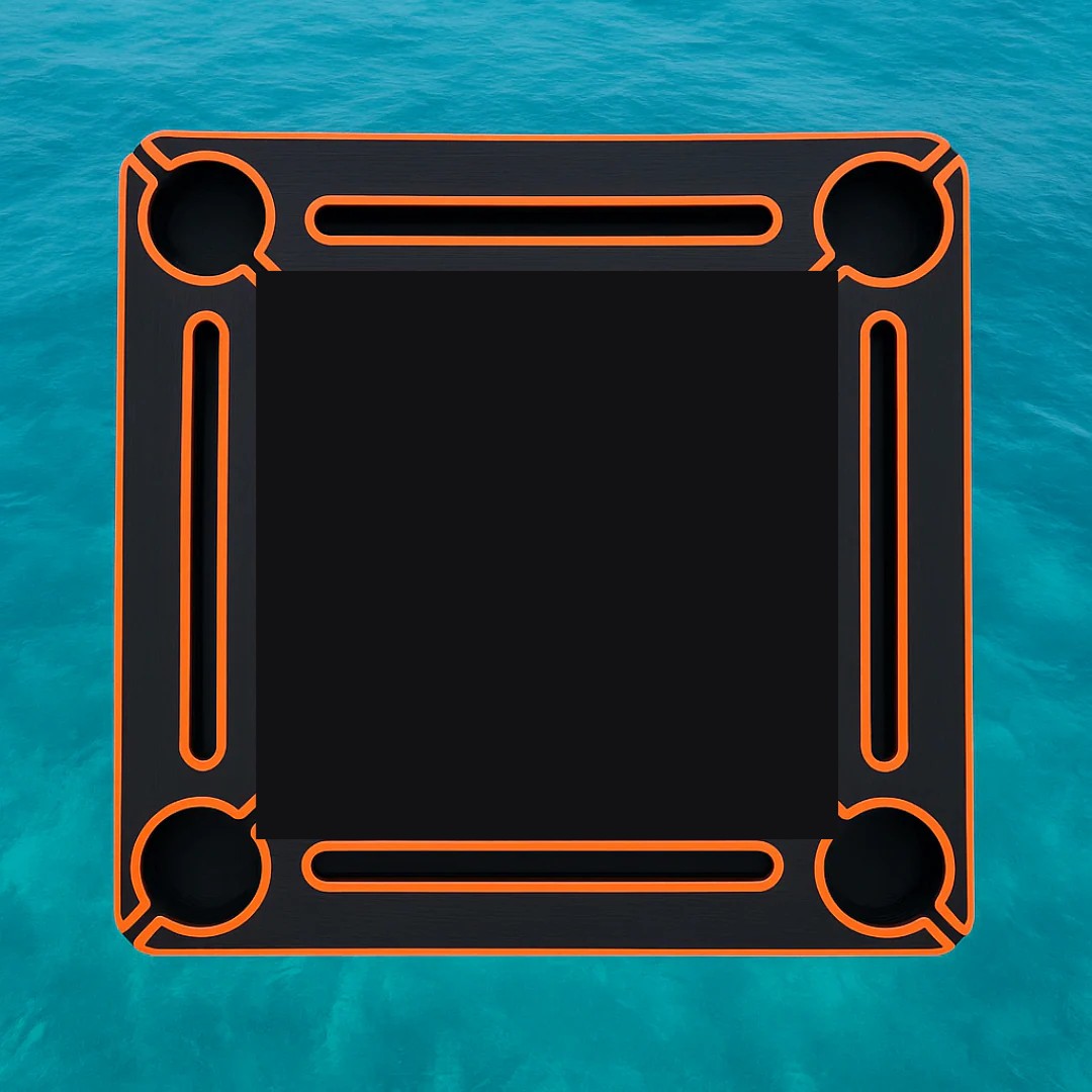 Black center - Black/Orange