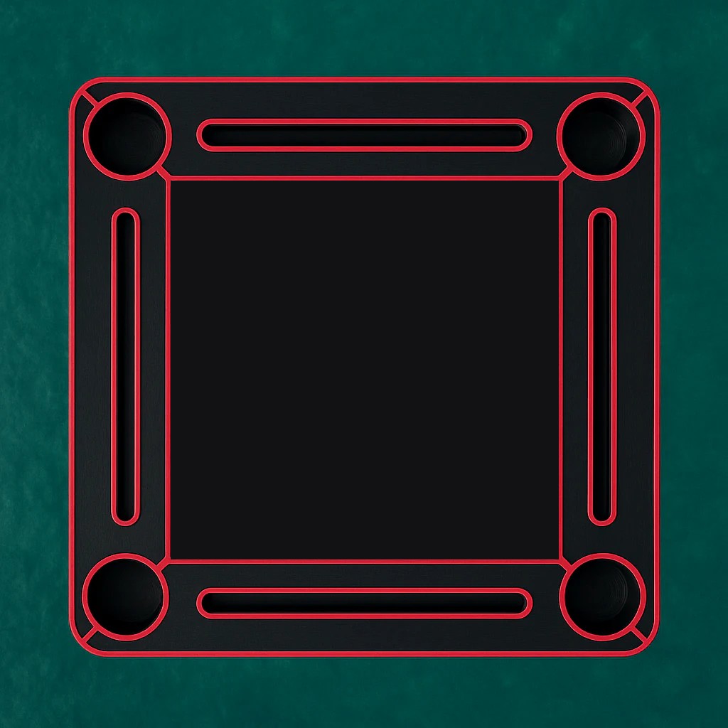 Black center - Black/Red