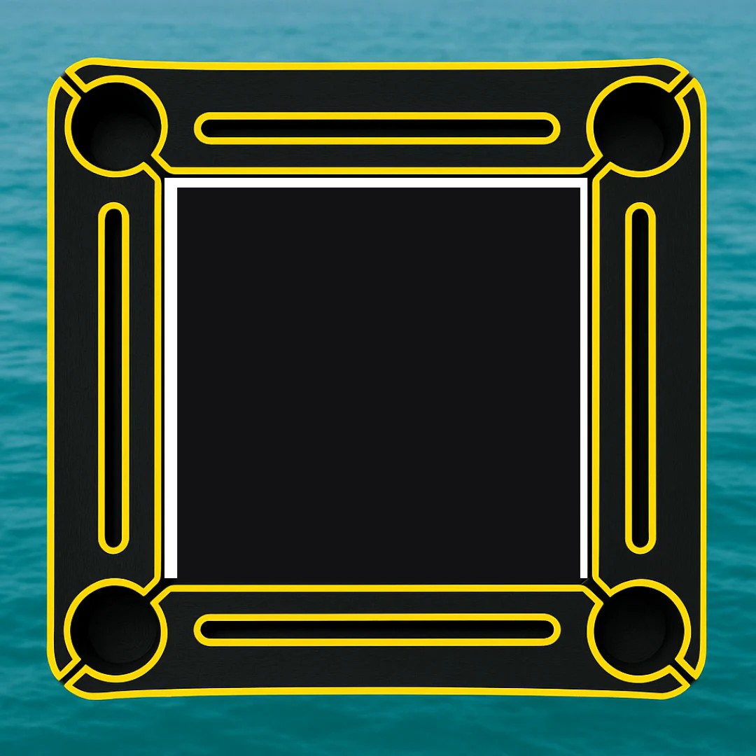 Black center - Black/Yellow