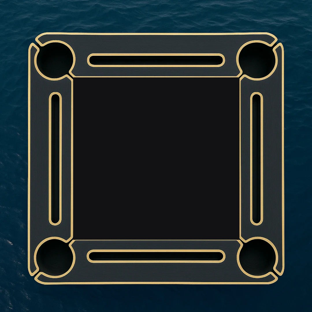 Black center - Gray/Caramel