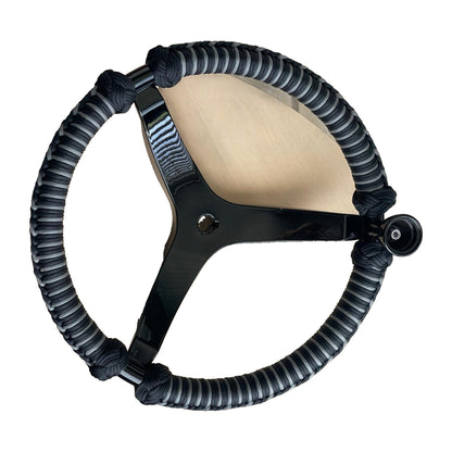 Timon marino PRO-Elements - rayos negros, cordon negro y gris