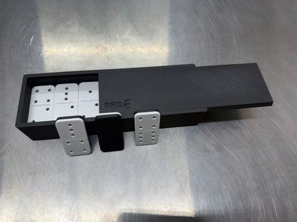 Floating domino set included in the combo - White/Black Double 6
