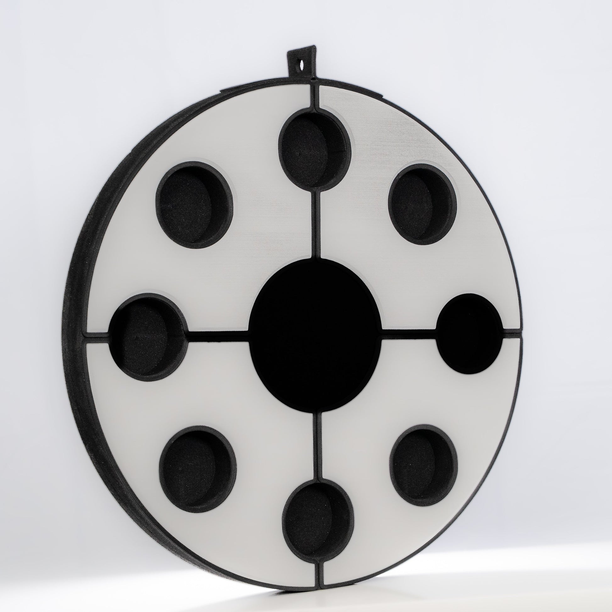 Round floating table - Black & Titanium