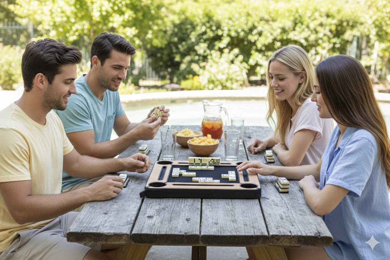 Floating Table - Dominoes