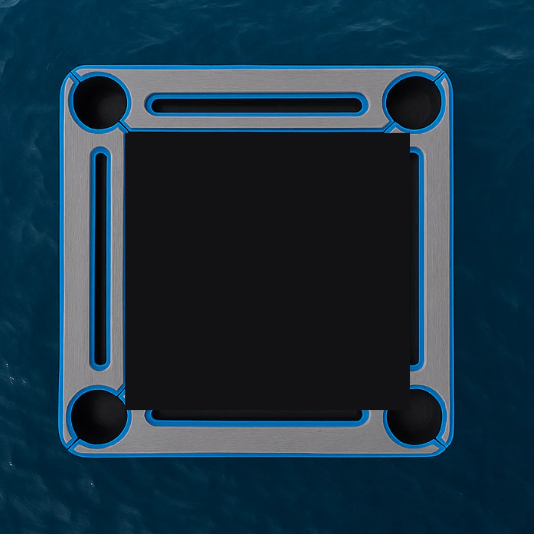 Black center - Gray/Blue