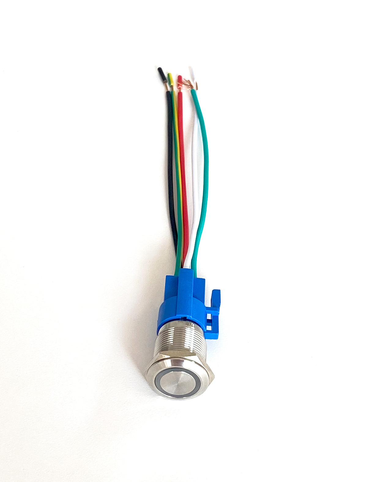 Stainless Steel Push Button 15A - LED Ring / 12V